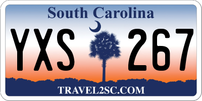 SC license plate YXS267