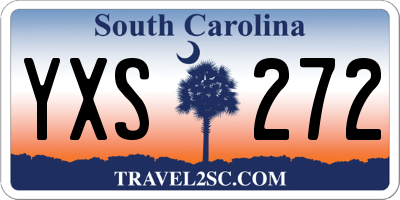 SC license plate YXS272