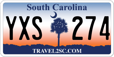 SC license plate YXS274