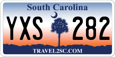 SC license plate YXS282