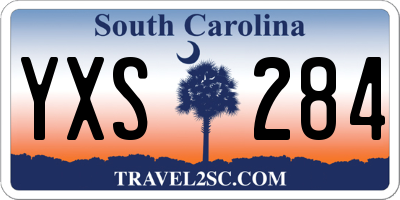 SC license plate YXS284