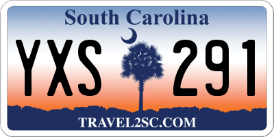 SC license plate YXS291