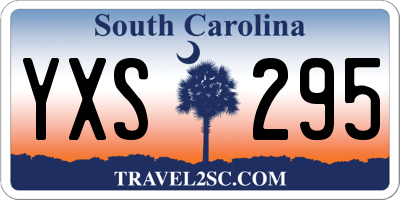 SC license plate YXS295