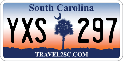 SC license plate YXS297