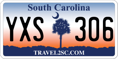 SC license plate YXS306