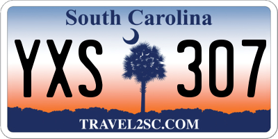 SC license plate YXS307