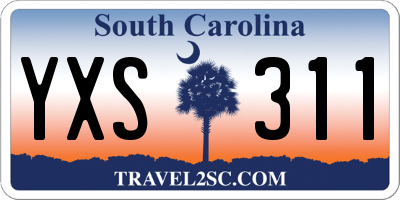 SC license plate YXS311