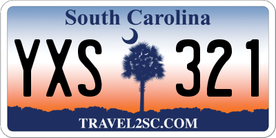 SC license plate YXS321