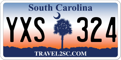 SC license plate YXS324
