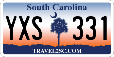 SC license plate YXS331