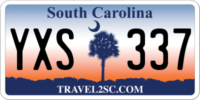 SC license plate YXS337