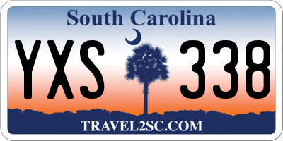 SC license plate YXS338