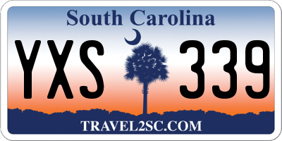 SC license plate YXS339
