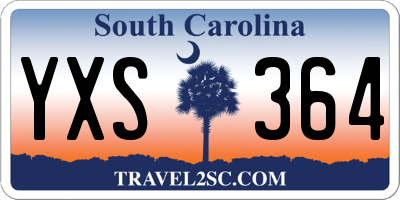 SC license plate YXS364