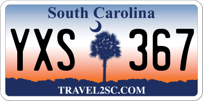 SC license plate YXS367
