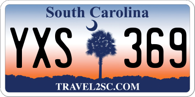 SC license plate YXS369