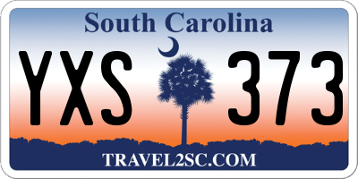 SC license plate YXS373