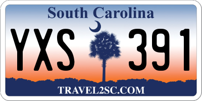 SC license plate YXS391