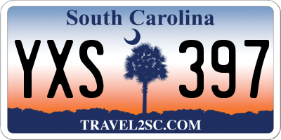 SC license plate YXS397