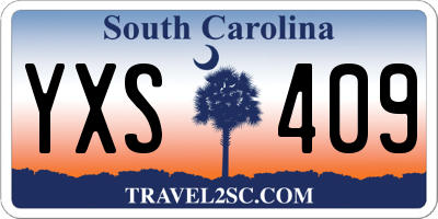 SC license plate YXS409