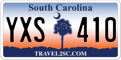 SC license plate YXS410