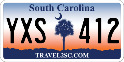 SC license plate YXS412