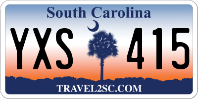SC license plate YXS415