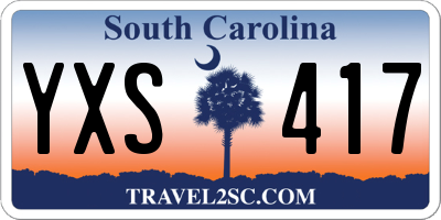 SC license plate YXS417