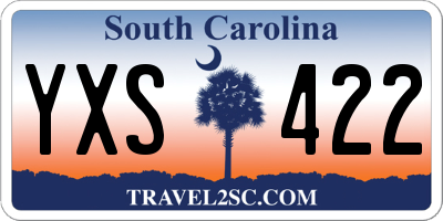 SC license plate YXS422