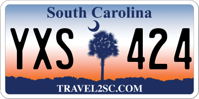 SC license plate YXS424