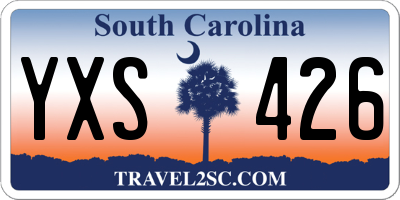 SC license plate YXS426