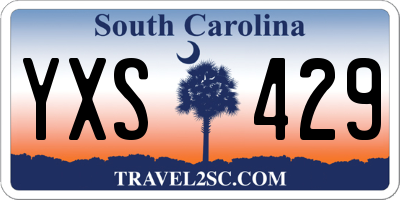 SC license plate YXS429