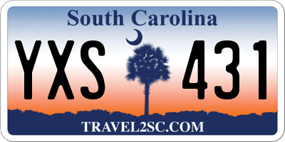 SC license plate YXS431