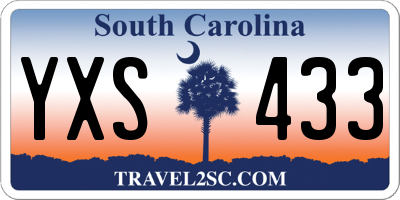SC license plate YXS433