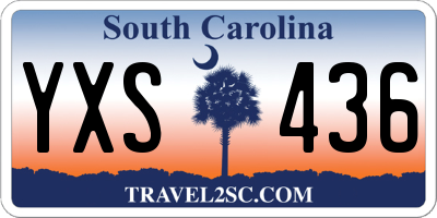 SC license plate YXS436