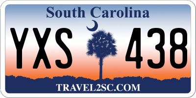 SC license plate YXS438