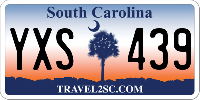 SC license plate YXS439