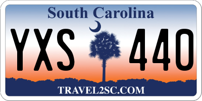 SC license plate YXS440