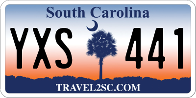 SC license plate YXS441