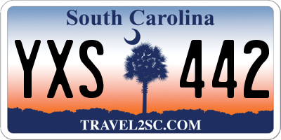 SC license plate YXS442