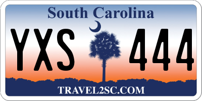 SC license plate YXS444