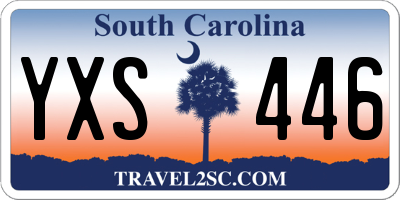 SC license plate YXS446