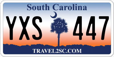 SC license plate YXS447
