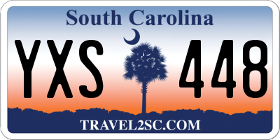 SC license plate YXS448