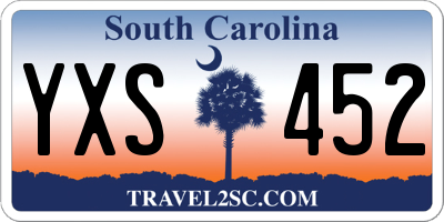 SC license plate YXS452