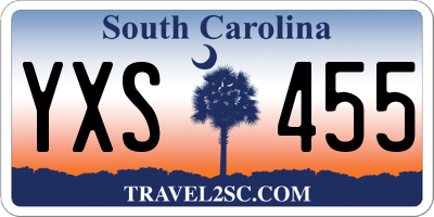 SC license plate YXS455