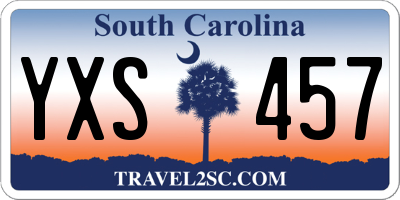 SC license plate YXS457