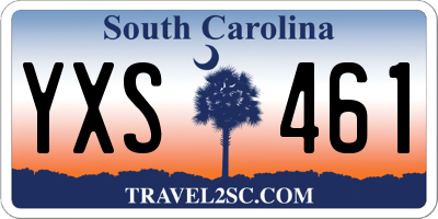 SC license plate YXS461