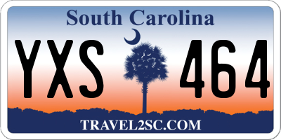 SC license plate YXS464