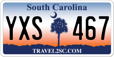 SC license plate YXS467